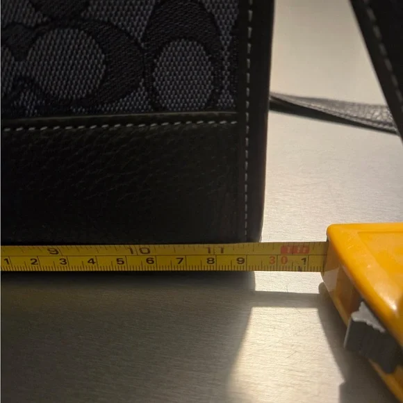 Coach Navy and Black Signature Tote - Picture 8 of 9